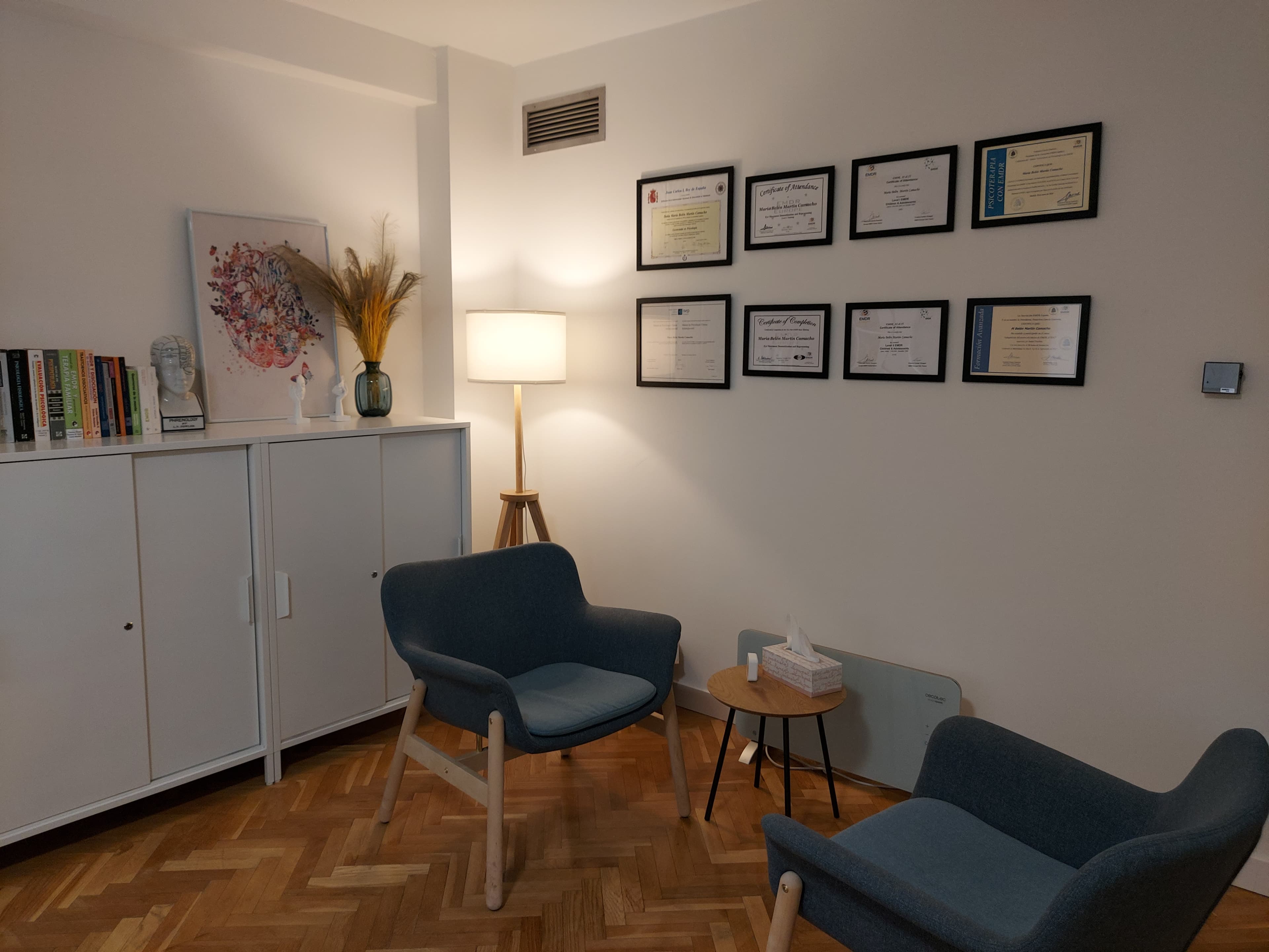 Sala de espera de la consulta